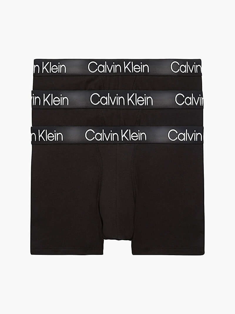 Calvin Klein Siyah Renkli Erkek 3’Lü Trunk Boxer Seti - Modern Structure