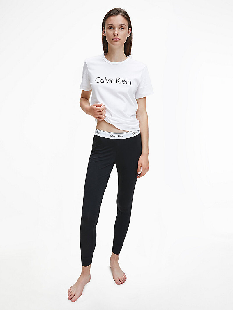 Calvin Klein Siyah Renkli Kadın Lounge Tayt - Modern Cotton