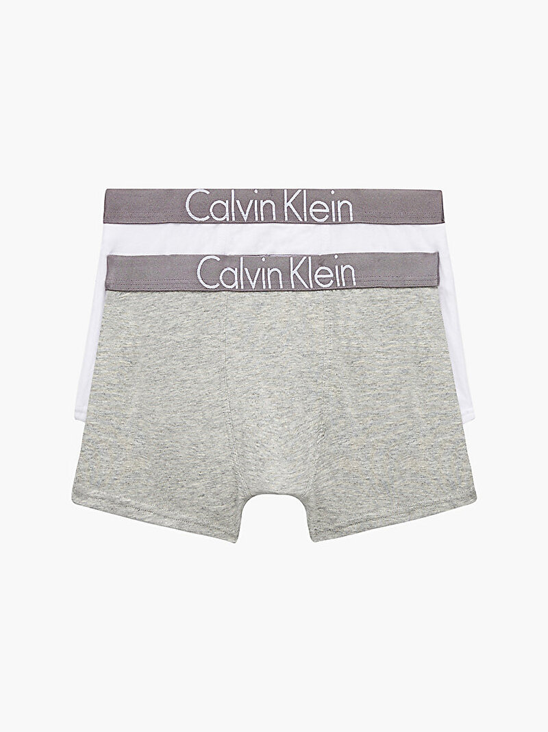 Calvin Klein Çok renkli Renkli Erkek Çocuk 2'Li Trunk Boxer Seti