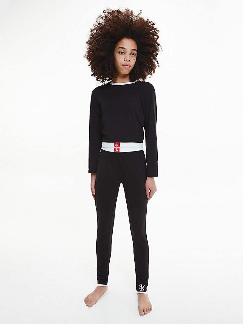 Kız Çocuk Crop Pijama Üstü - Ck One