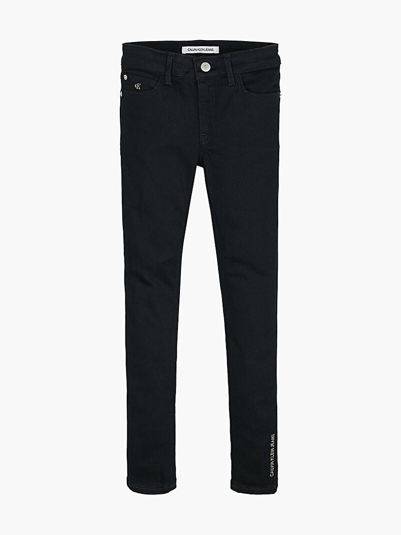 Calvin Klein Siyah Renkli Kız Çocuk Normal Belli Skinny Jean