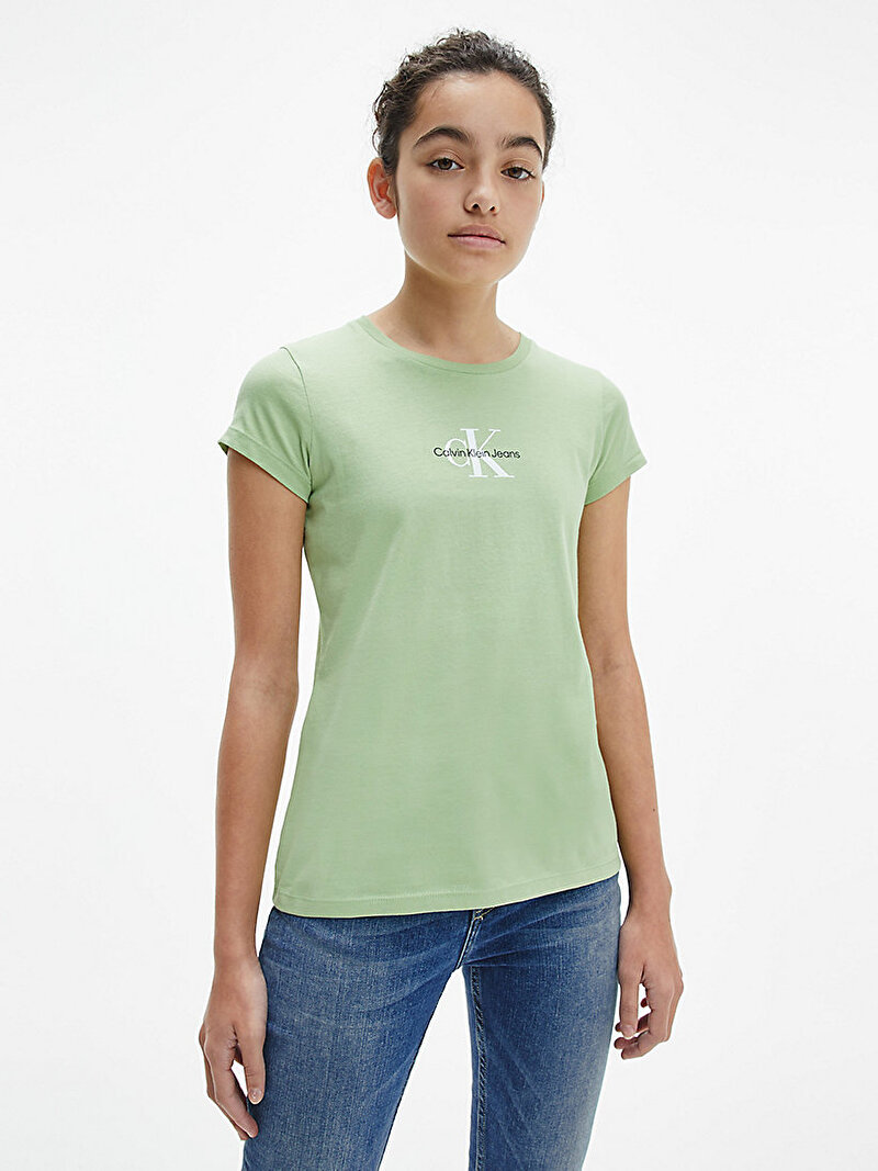 Kız Çocuk Slim Organik Pamuklu T-Shirt