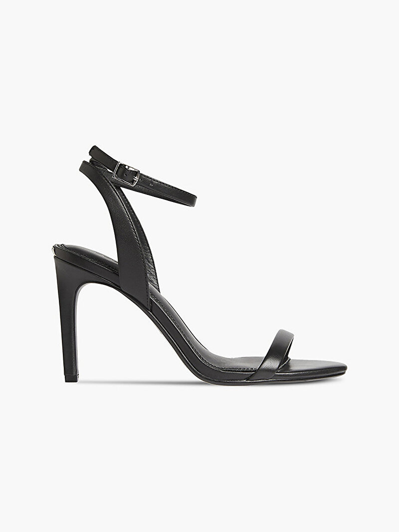 Calvin Klein Siyah Renkli Kadın Deri Topuklu Sandalet