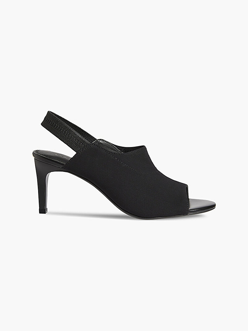 Calvin Klein Siyah Renkli Kadın Knit Topuklu Sandalet