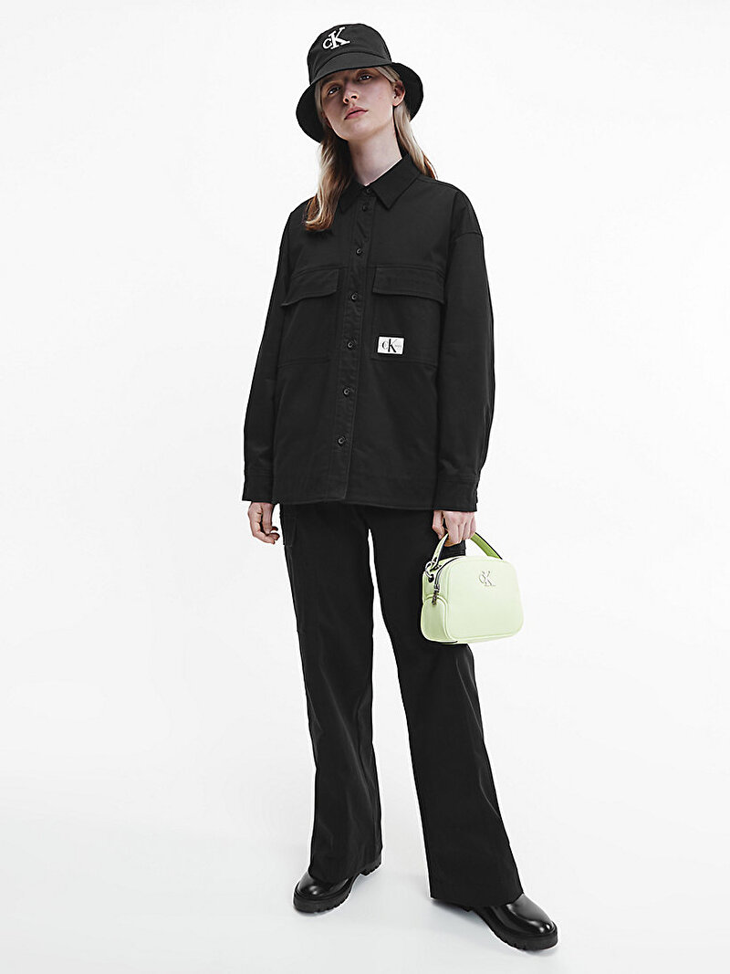 Calvin Klein Siyah Renkli Kadın İşlevsel Dolgulu Gömlek Ceket