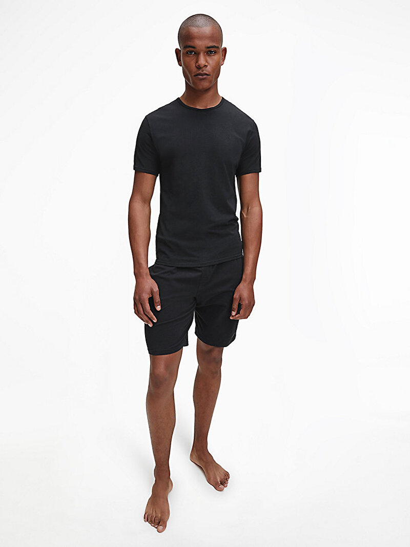 Calvin Klein Siyah Renkli Erkek Crew Neck 2'Li T-Shirt