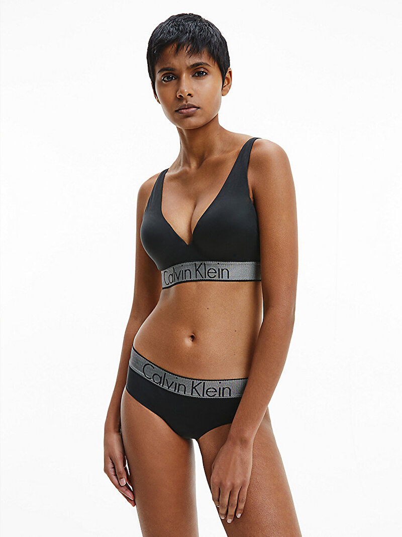 Calvin Klein Siyah Renkli Kadın Plunge Siyah Push Up Bralet