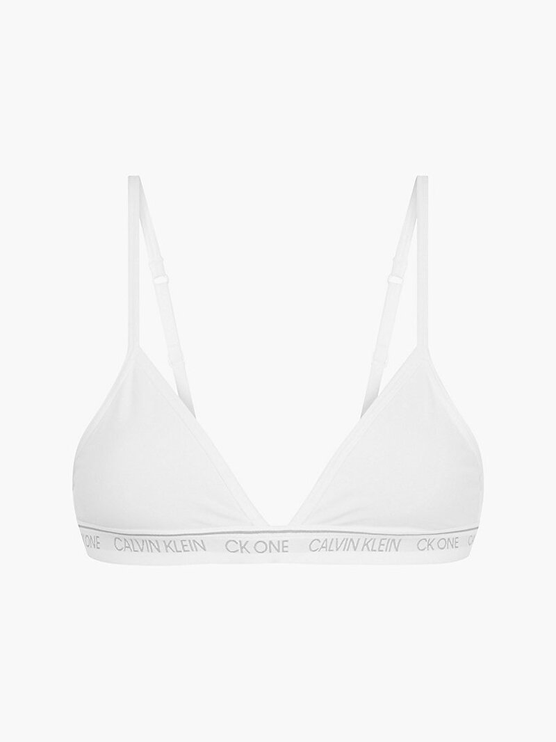 Calvin Klein Beyaz Renkli Kadın Üçgen Beyaz Bralet
