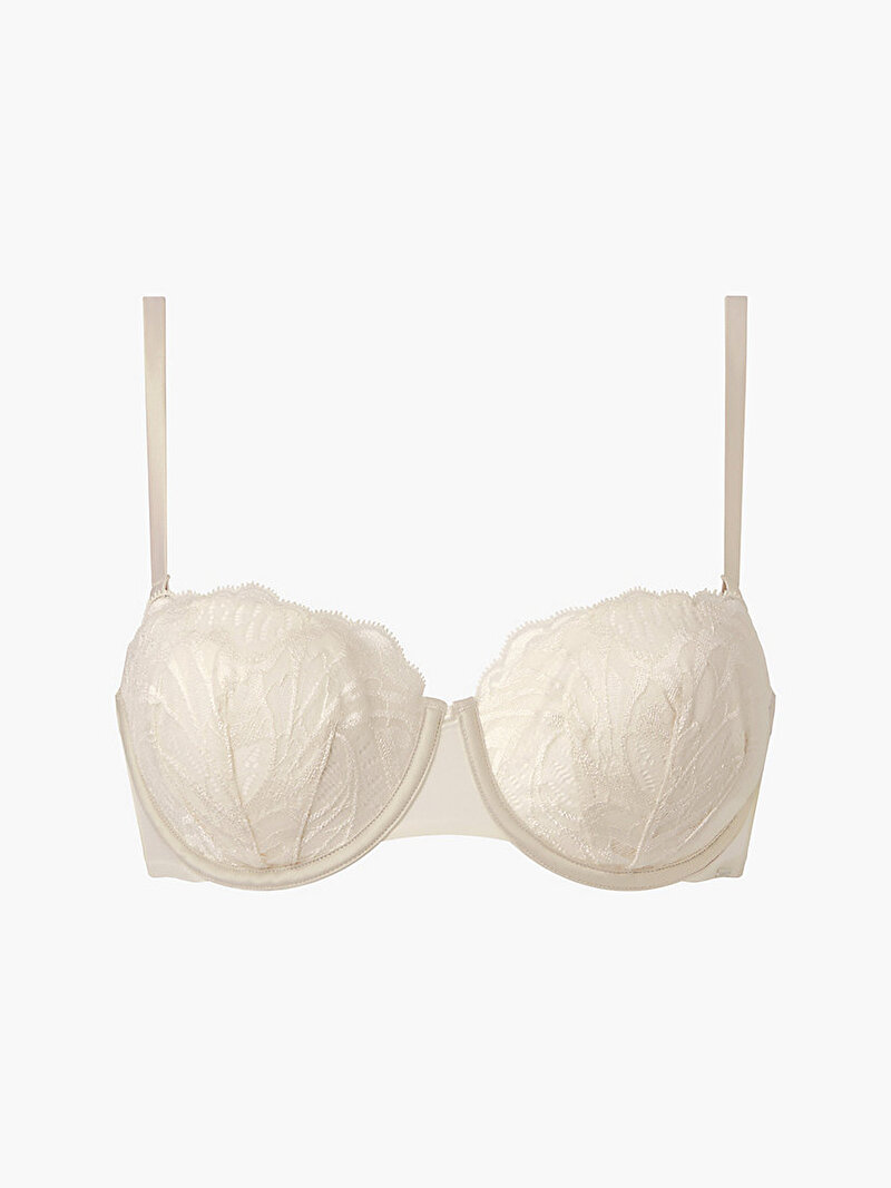 Calvin Klein Beyaz Renkli Kadın Straplez Push Up Sütyen