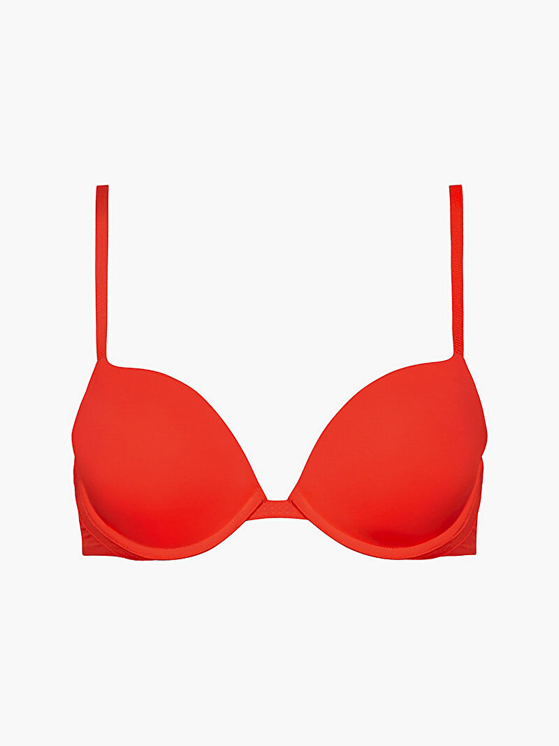 Calvin Klein Kırmızı Renkli Kadın Plunge Push Up Kırmızı Sütyen