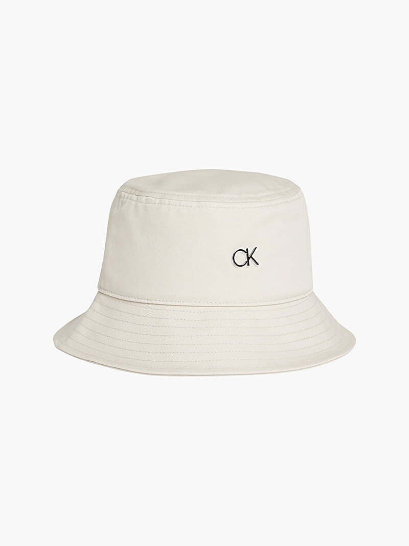 Calvin Klein Bej Renkli Erkek Organik Pamuk Bucket Şapka