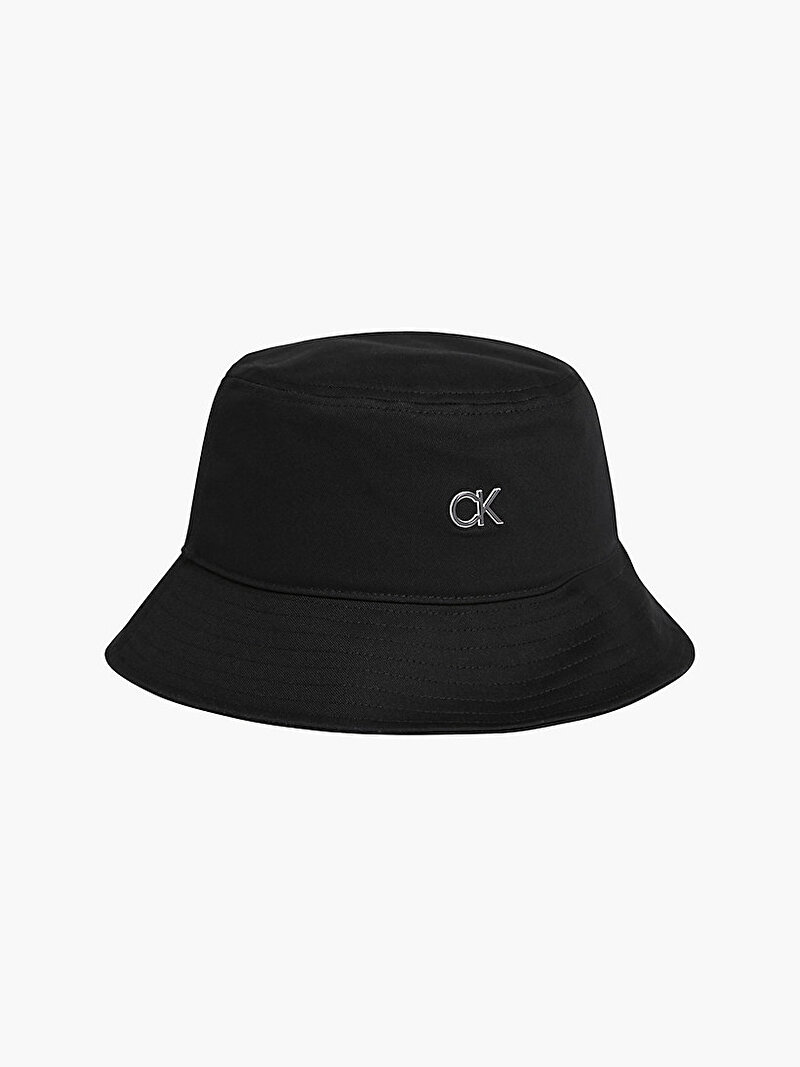 Calvin Klein Siyah Renkli Erkek Organik Pamuk Bucket Şapka