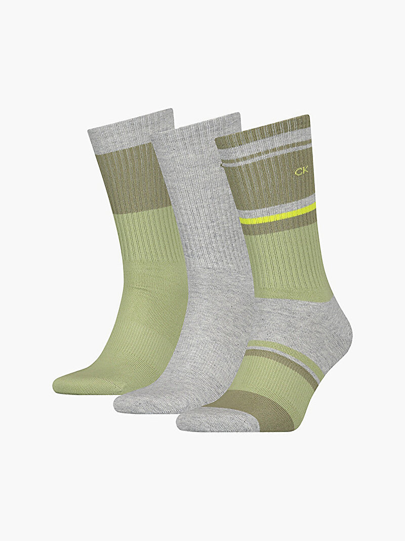 Calvin Klein Çok renkli Renkli Erkek 3'Lü Çorap