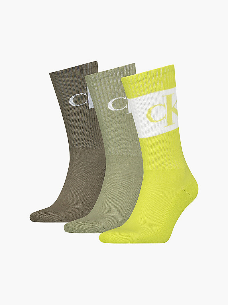 Calvin Klein Çok renkli Renkli Erkek 3'Lü Çorap