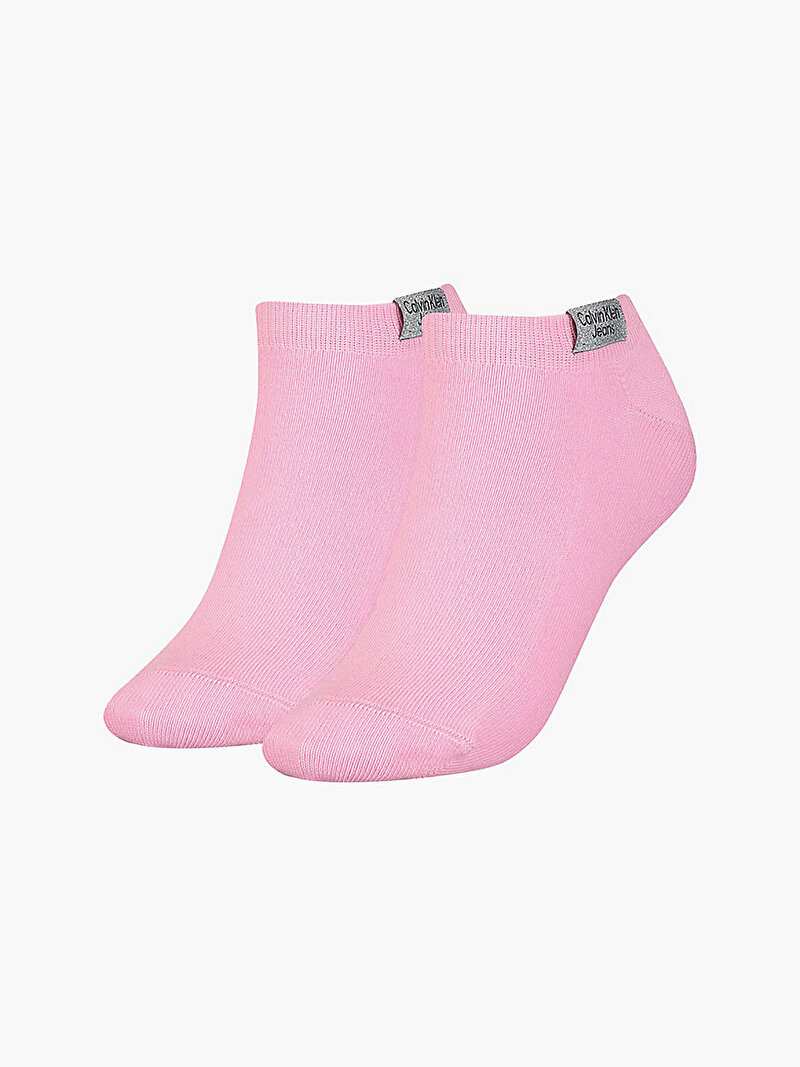 Calvin Klein Pembe Renkli Kadın 2'Li Sneaker Çorabı