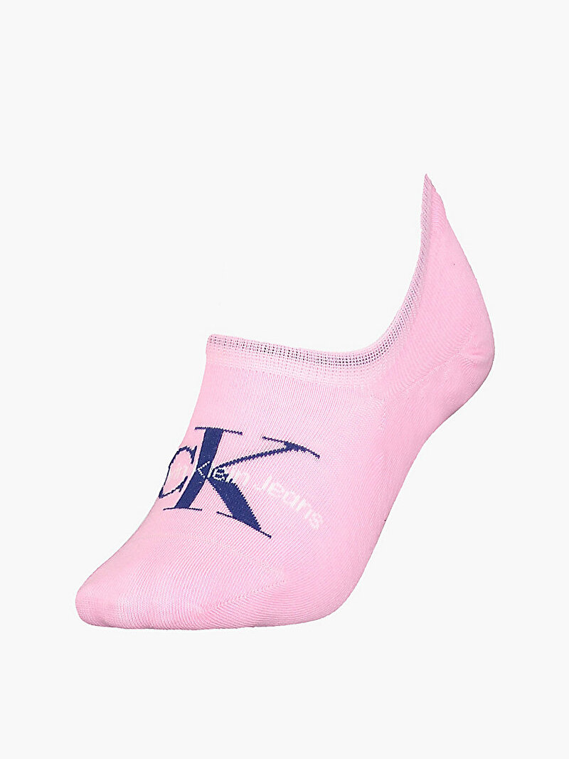 Calvin Klein Pembe Renkli Kadın Footie High Çorap