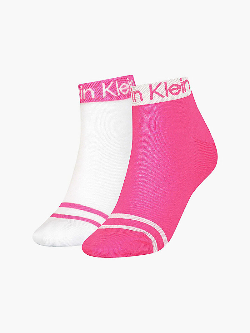 Calvin Klein Pembe Renkli Kadın 2'Li Çorap