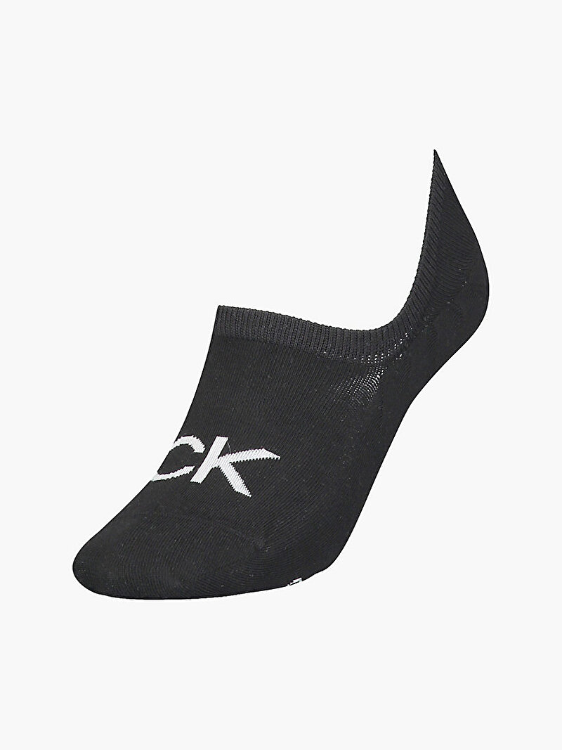 Calvin Klein Siyah Renkli Kadın Footie High Çorap