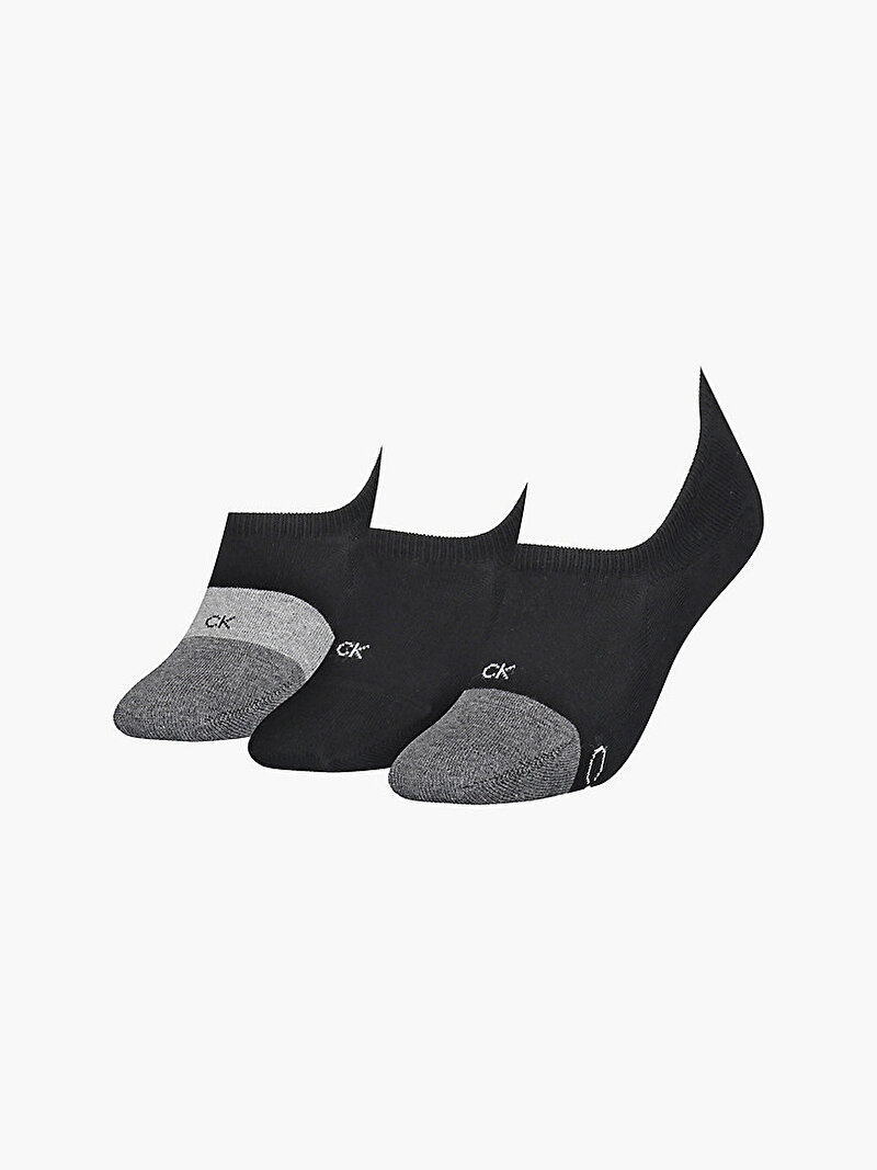 Calvin Klein Siyah Renkli Kadın Footie High Çorap