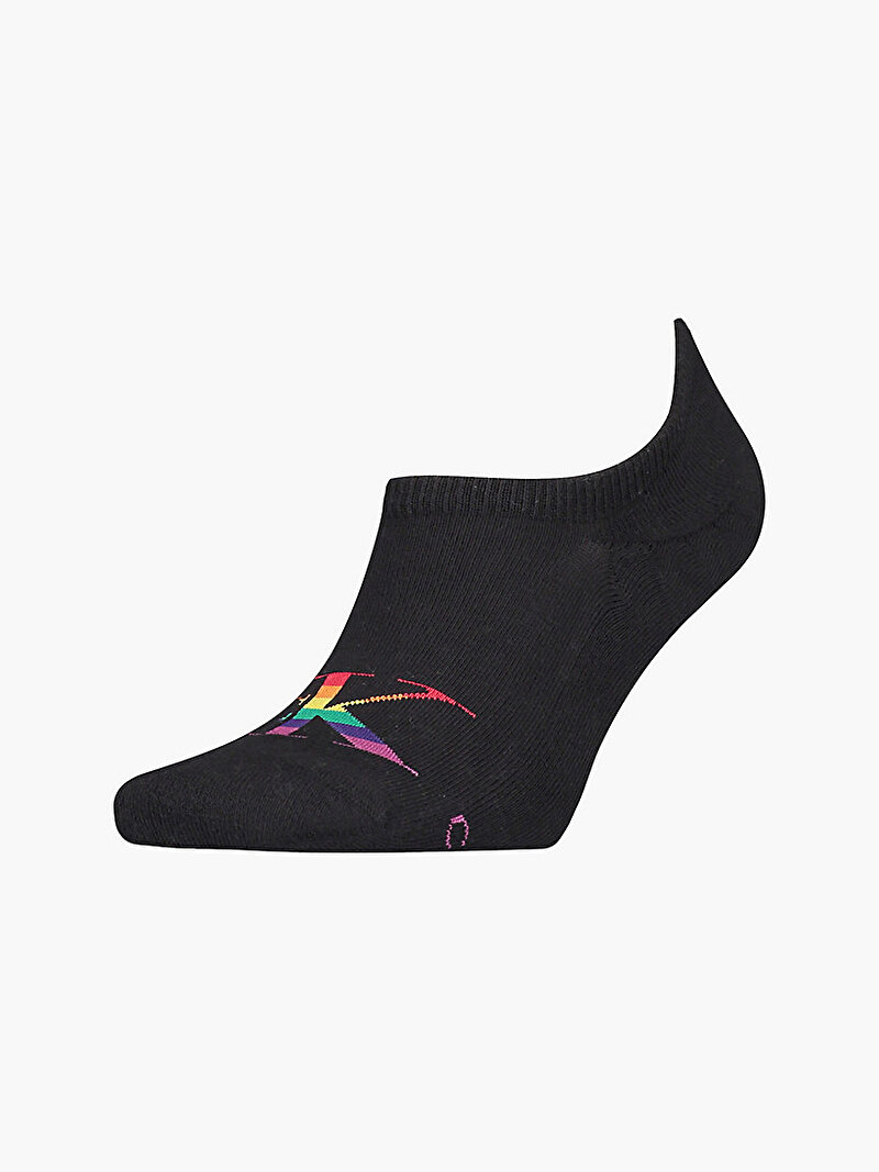Calvin Klein Siyah Renkli Erkek Footie High Çorap - Pride