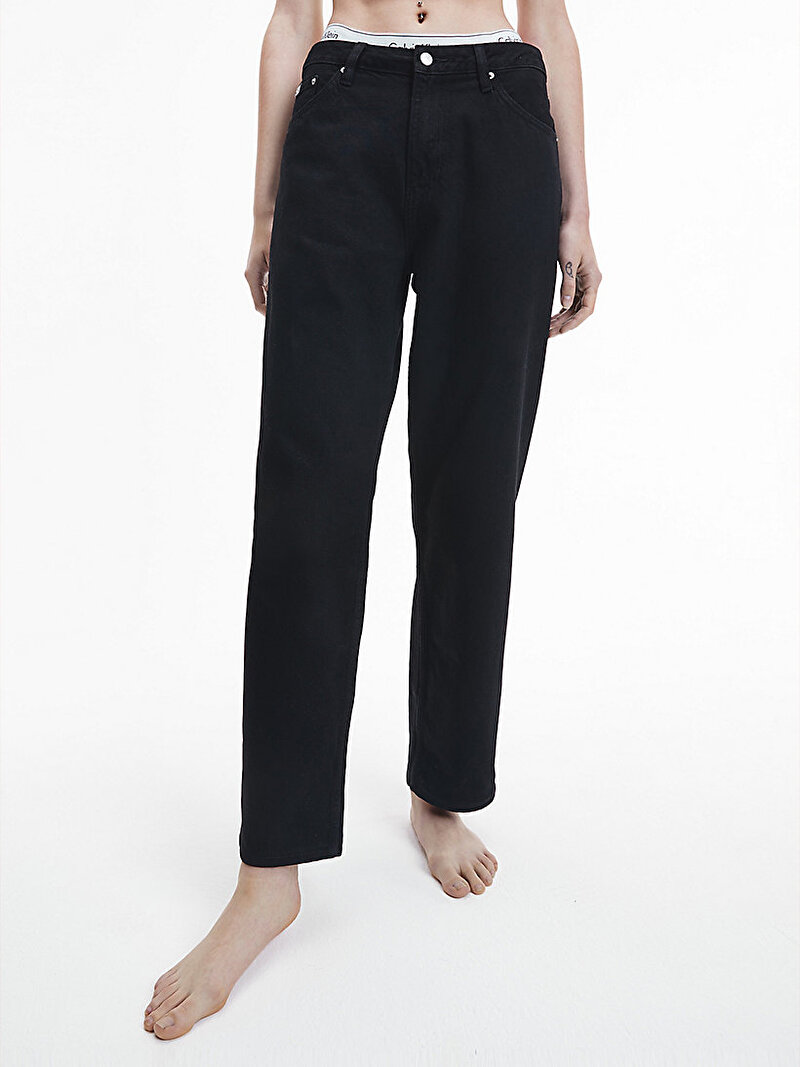 Calvin Klein Siyah Renkli Kadın 90'lar Straight Jean Pantolon