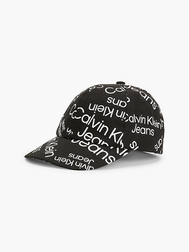 Calvin Klein Siyah Renkli Çocuk - Organik Pamuklu Şapka