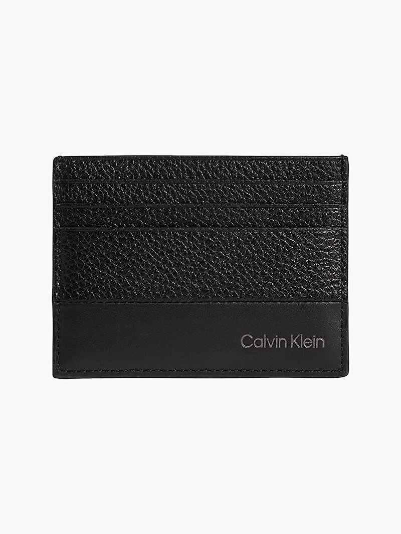 Calvin Klein Siyah Renkli Erkek Deri Kartlık