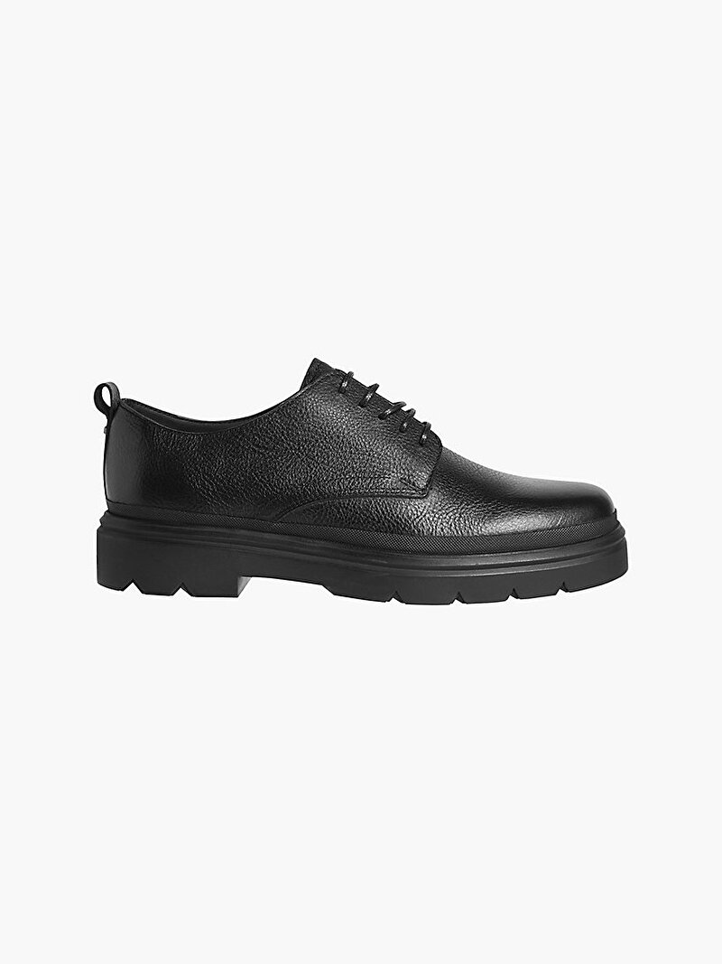 Calvin Klein Siyah Renkli Erkek Bağcıklı Deri Ayakkabı