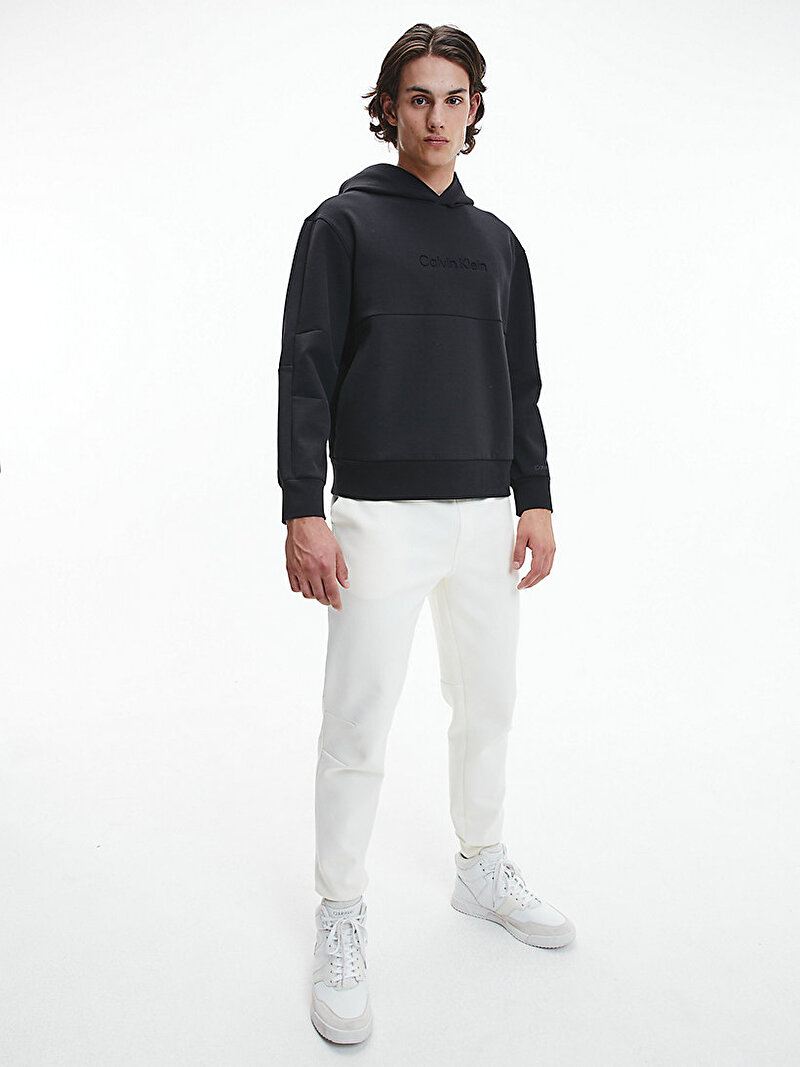 Calvin Klein Siyah Renkli Erkek Comfort Debossed Logo Sweatshirt