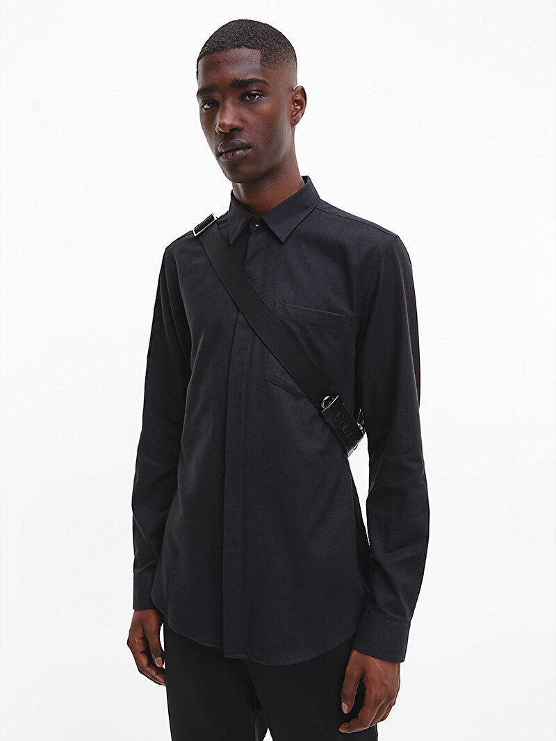 Calvin Klein Siyah Renkli Erkek Flanel Gömlek