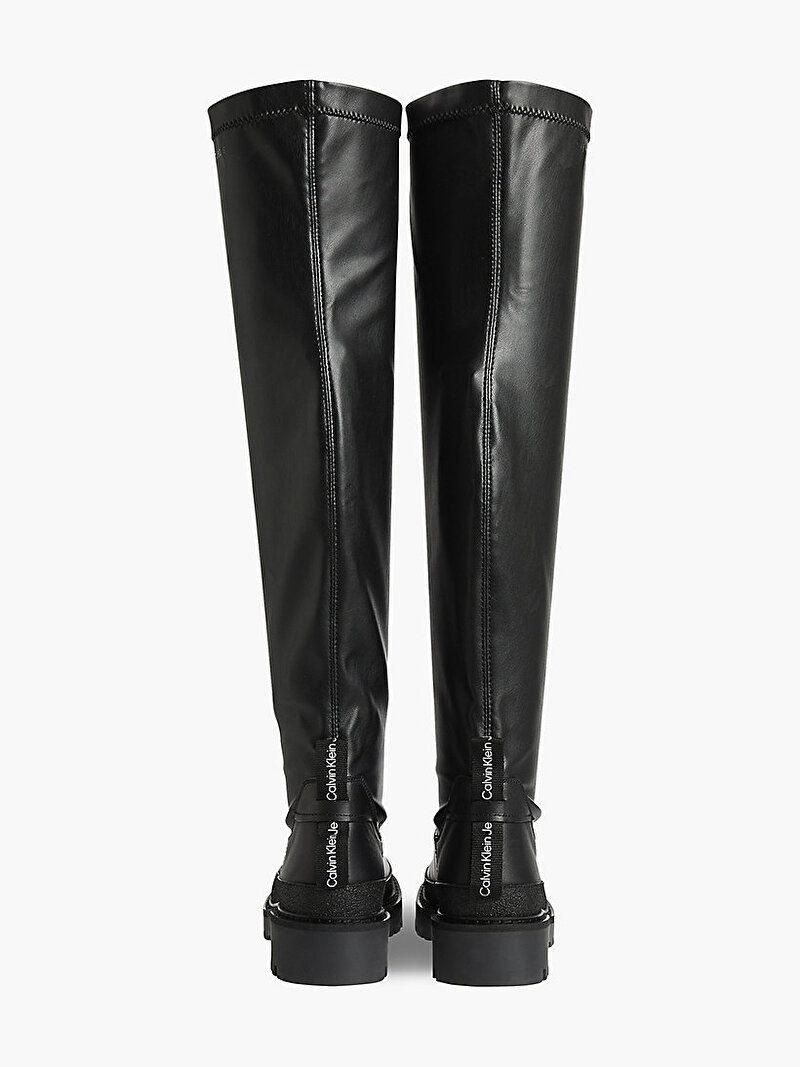 Calvin Klein Siyah Renkli Kadın Diz Boyu Çizme