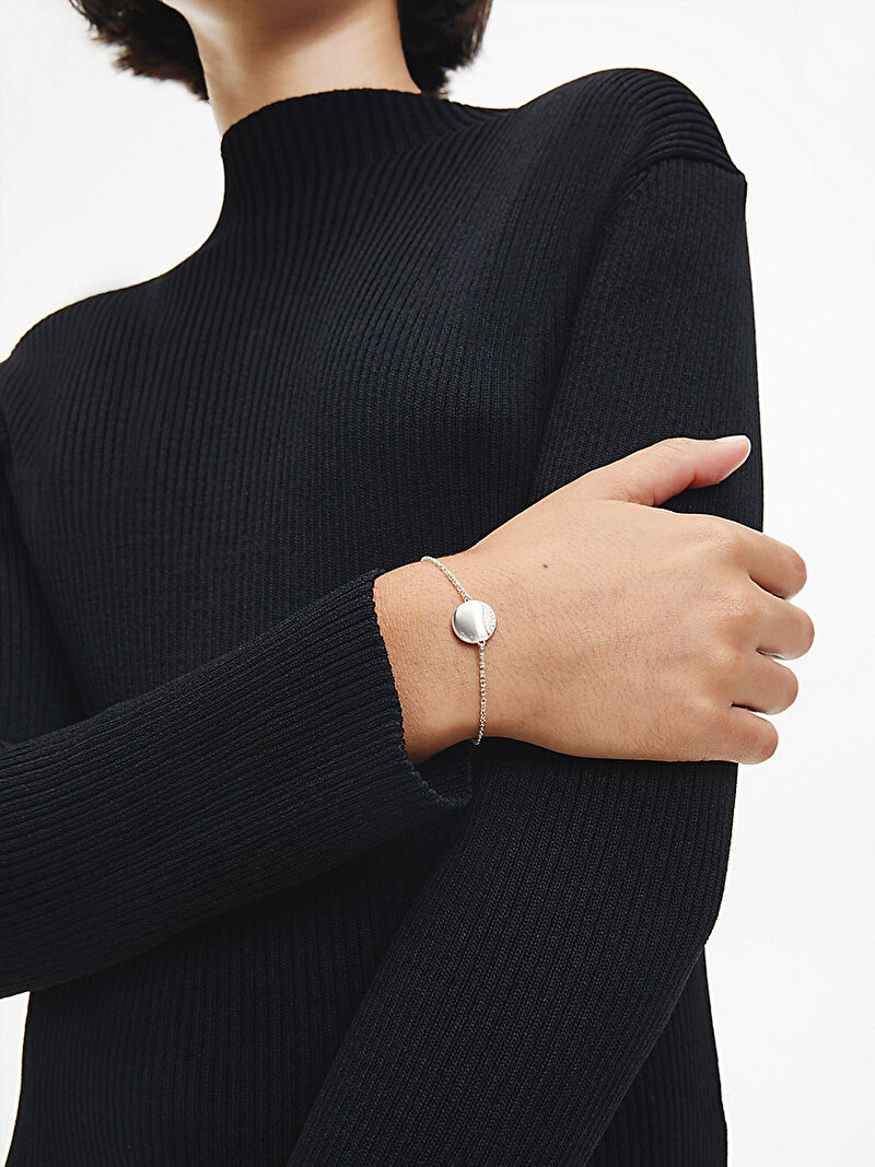 Calvin Klein Gümüş Renkli Kadın Minimal Circular Gümüş Bileklik