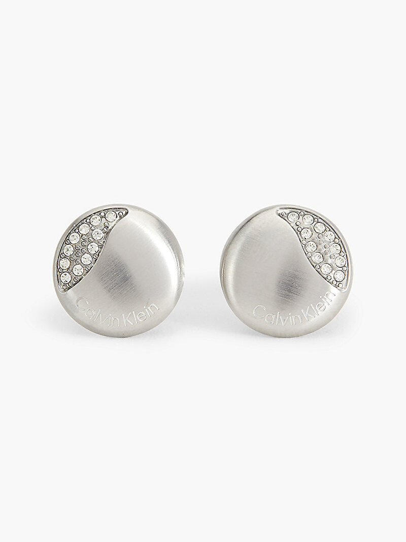 Calvin Klein Gümüş Renkli Kadın Minimal Circular Gümüş Küpe
