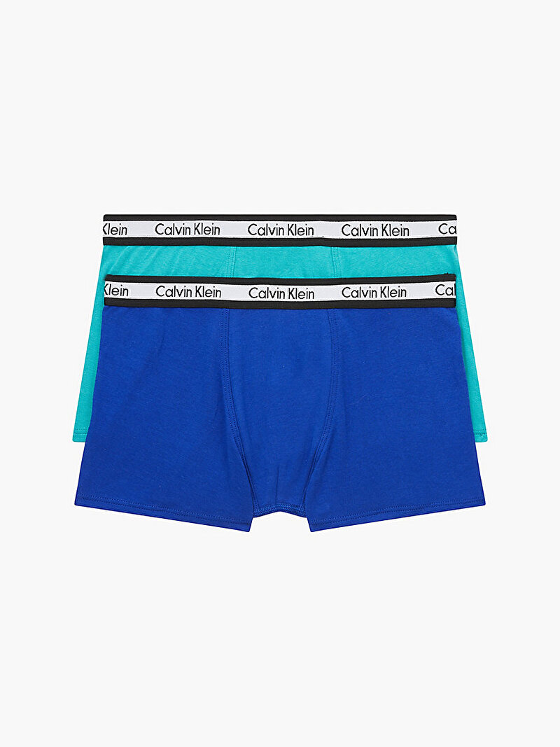 Calvin Klein Çok renkli Renkli Erkek Çocuk 2'Li Trunk Boxer Seti