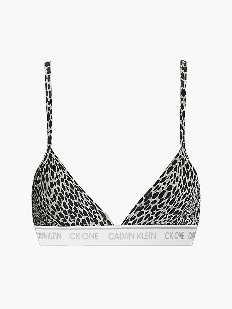 Calvin Klein Gri Renkli Kadın Unlined Üçgen Bralet