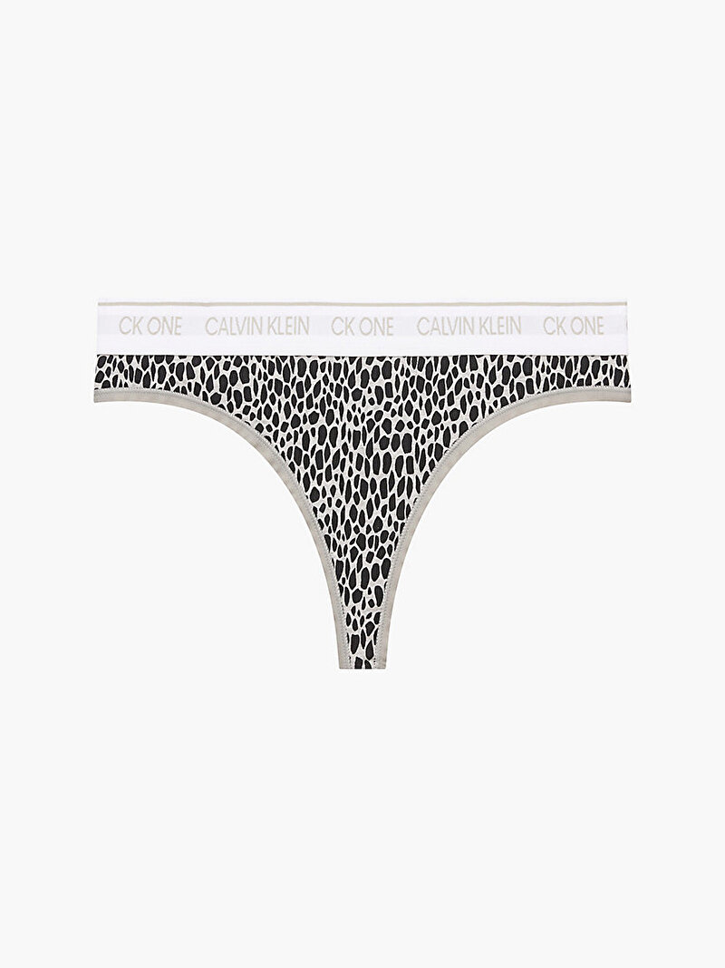 Calvin Klein Gri Renkli Kadın Tanga Külot