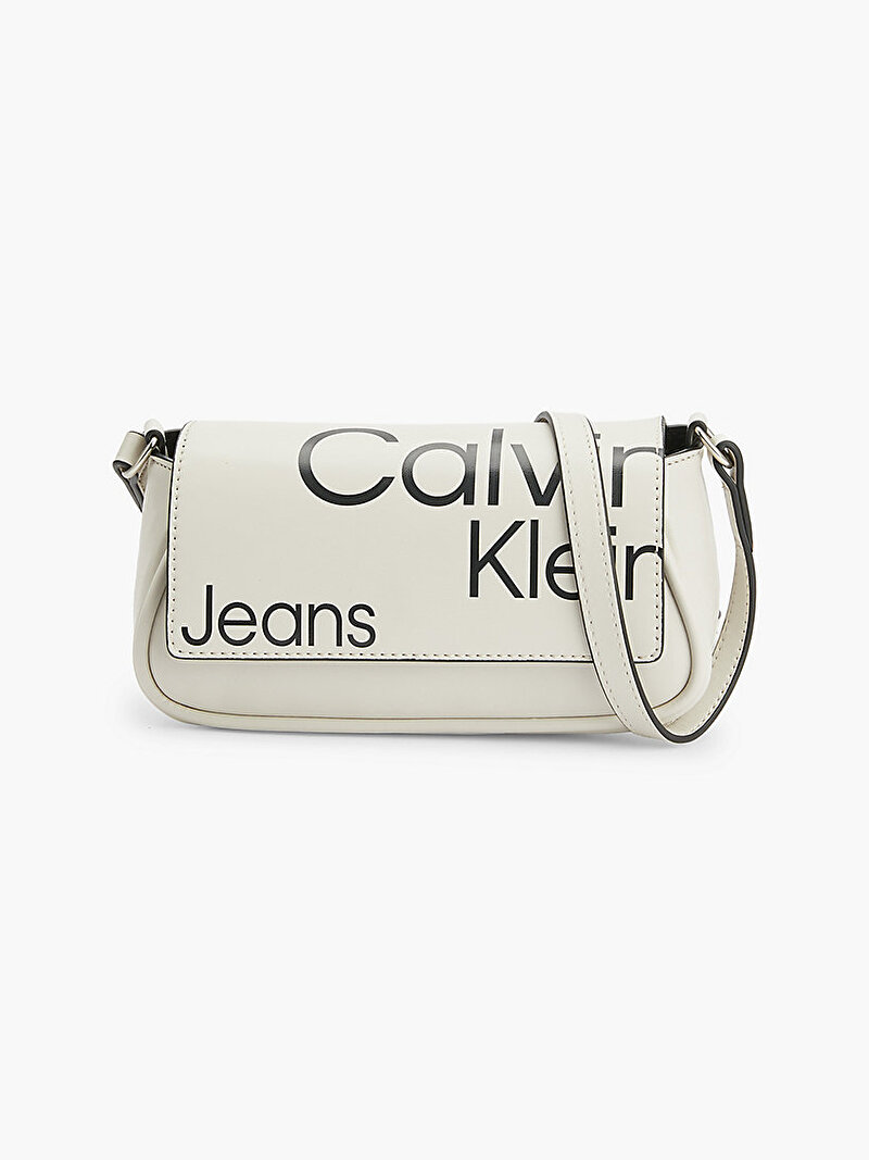 Calvin Klein Bej Renkli Kadın Sleek Flap Çanta