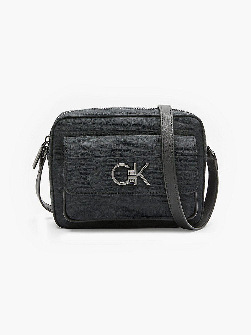 Calvin Klein Siyah Renkli Kadın Re Lock Kamera Çanta