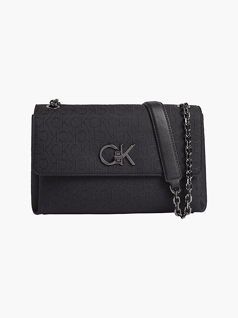 Calvin Klein Siyah Renkli Kadın Re Lock Çapraz Çanta