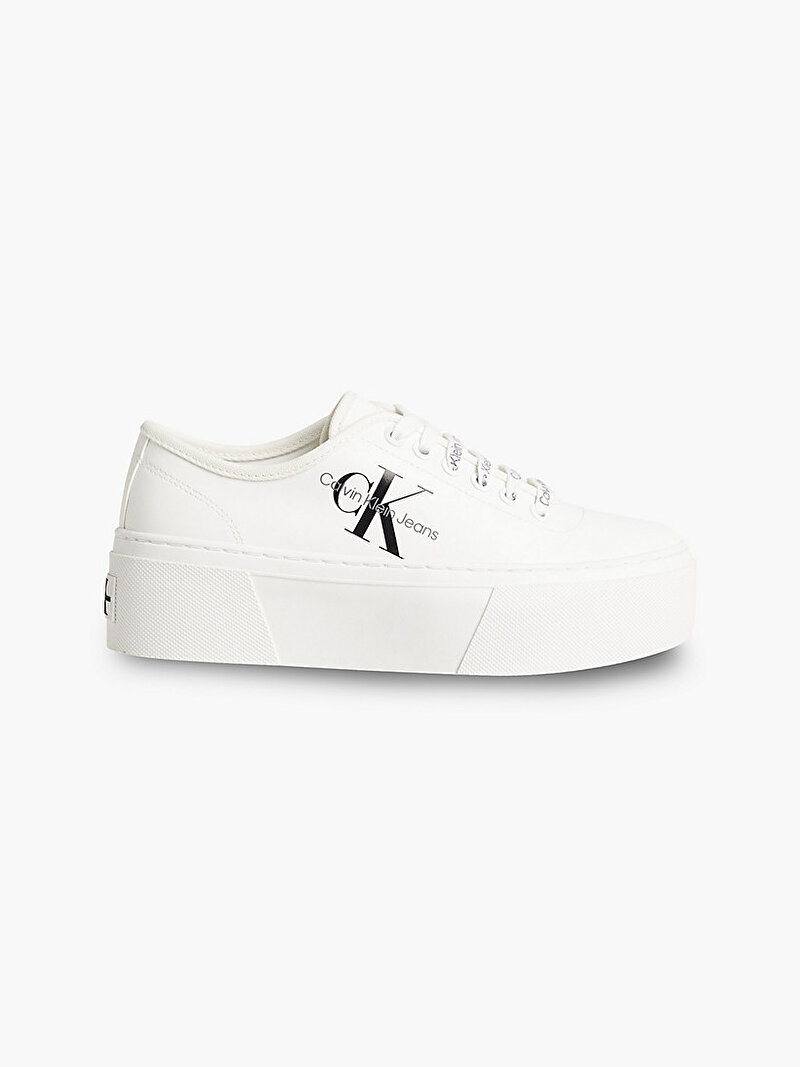 Calvin Klein Beyaz Renkli Kadın Cupsole Flatform Sneaker