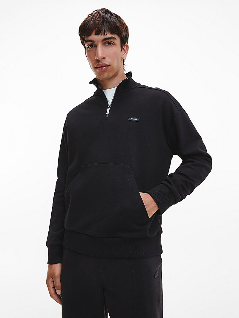 Calvin Klein Siyah Renkli Erkek Cotton Comfort Sweatshirt