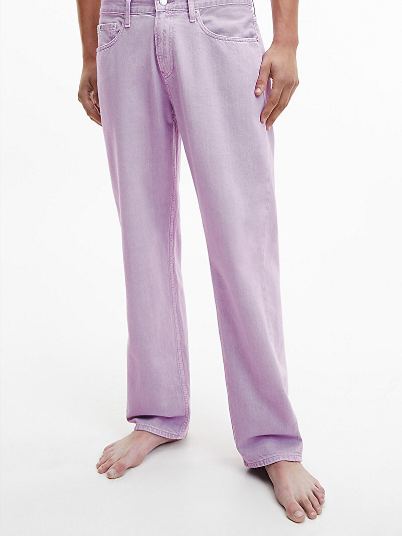 Calvin Klein Mor Renkli Erkek 90S Straight Jean Pantolon