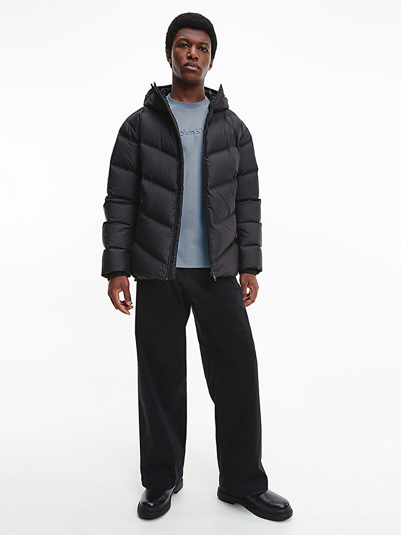 Calvin Klein Siyah Renkli Erkek Stitchless Quilt Şişme Mont