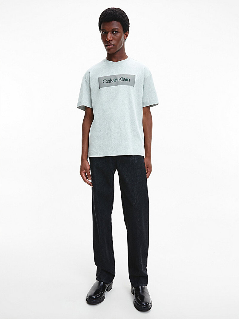 Calvin Klein Gri Renkli Erkek Embroidered Comfort T-Shirt