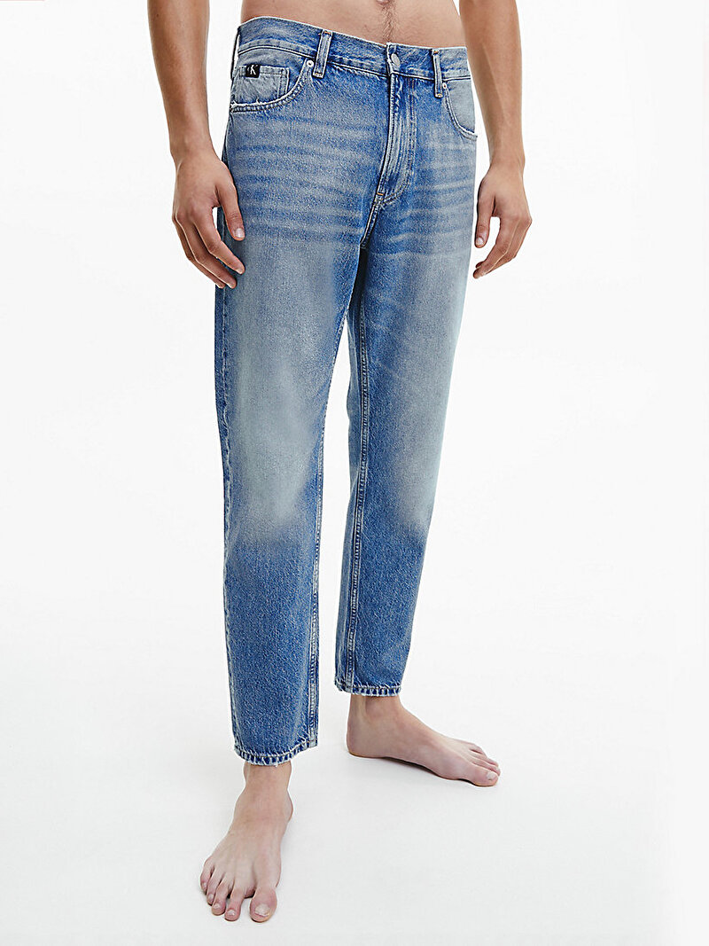 Calvin Klein Mavi Renkli Erkek Dad Jean Pantolon