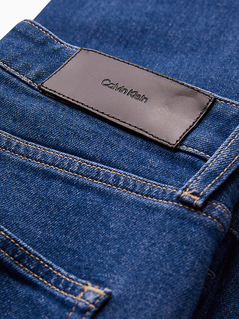Calvin Klein Mavi Renkli Kadın MR Slim Soft Mid Jean Pantolon