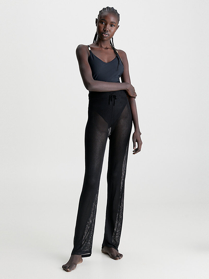 Calvin Klein Siyah Renkli Kadın Plaj Pantolonu