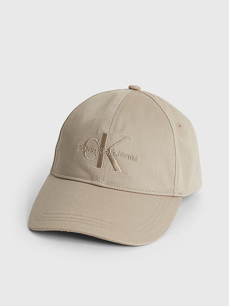 Calvin Klein Kahverengi Renkli Kadın Monogram Logo Şapka