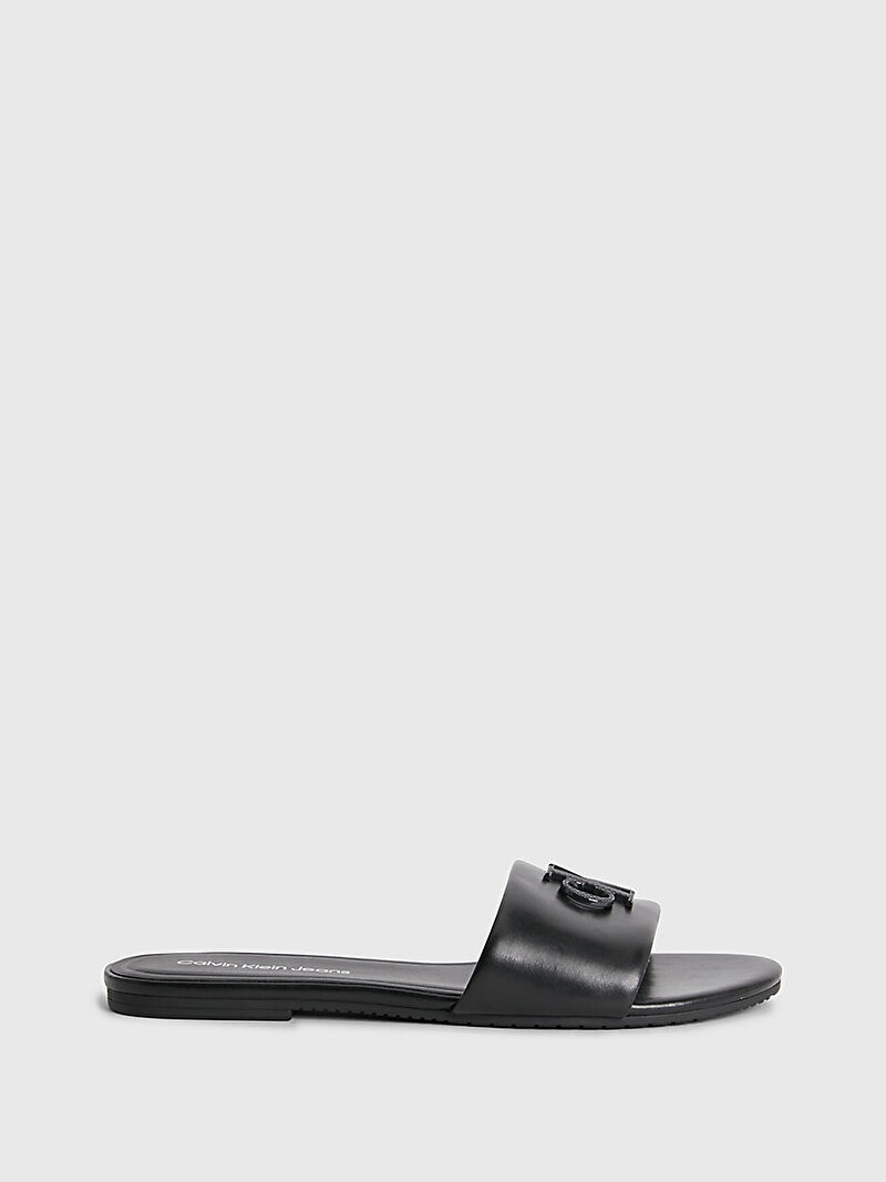 Calvin Klein Siyah Renkli Kadın Flat Sandal Slide Terlik