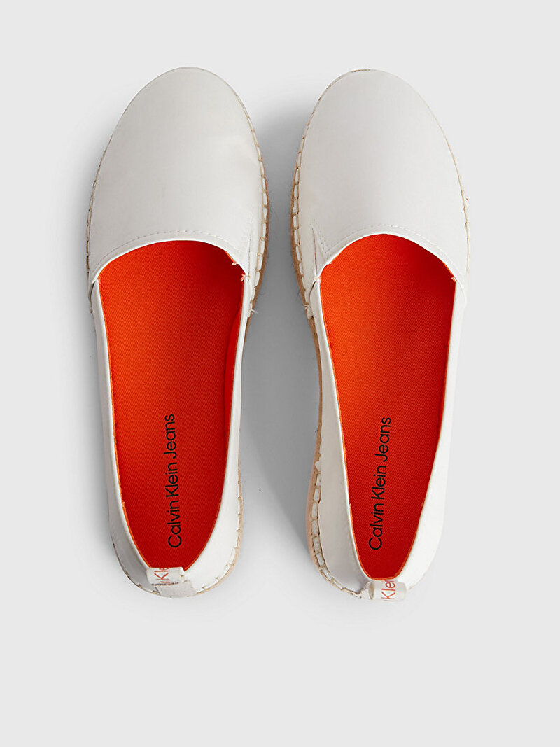 Calvin Klein Beyaz Renkli Kadın Flatform Espadril